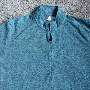 Johnnie-O Q-zip Pullover Sweatshirt XL Green Dellwood Country Club Minnesota